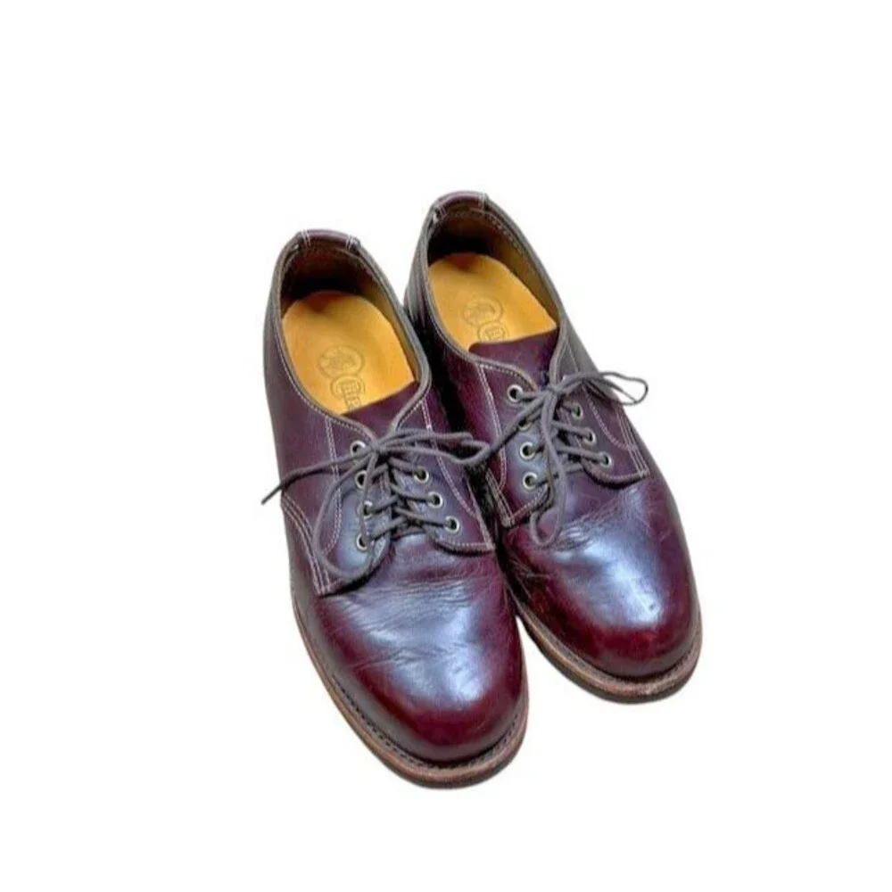 LL Bean Chippewa Katahdin Iron Works Oxford Shoes Men Size 7.5 EE USA OPGL1 Wide